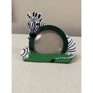 Larson Juhl Zebra Picture Frame Green Grass Stand Up Desk Decor